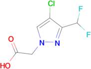 [4-Chloro-3-(difluoromethyl)-1H-pyrazol-1-yl]acetic acid