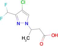 3-[4-Chloro-3-(difluoromethyl)-1H-pyrazol-1-yl]butyric acid