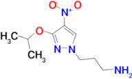 3-(3-isopropoxy-4-nitro-1H-pyrazol-1-yl)propan-1-amine