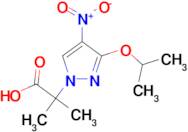 2-(3-isopropoxy-4-nitro-1H-pyrazol-1-yl)-2-methylpropanoic acid