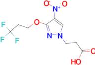 3-[4-nitro-3-(3,3,3-trifluoropropoxy)-1H-pyrazol-1-yl]propanoic acid