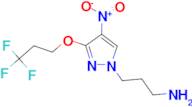 3-[4-nitro-3-(3,3,3-trifluoropropoxy)-1H-pyrazol-1-yl]propan-1-amine