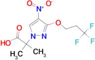 2-methyl-2-[4-nitro-3-(3,3,3-trifluoropropoxy)-1H-pyrazol-1-yl]propanoic acid