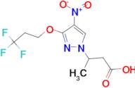 3-[4-nitro-3-(3,3,3-trifluoropropoxy)-1H-pyrazol-1-yl]butanoic acid