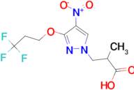 2-methyl-3-[4-nitro-3-(3,3,3-trifluoropropoxy)-1H-pyrazol-1-yl]propanoic acid