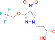 3-[4-nitro-3-(2,2,2-trifluoroethoxy)-1H-pyrazol-1-yl]propanoic acid