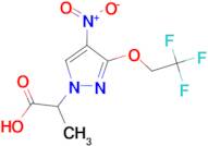 2-[4-nitro-3-(2,2,2-trifluoroethoxy)-1H-pyrazol-1-yl]propanoic acid