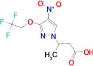 3-[4-nitro-3-(2,2,2-trifluoroethoxy)-1H-pyrazol-1-yl]butanoic acid