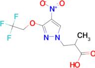 2-methyl-3-[4-nitro-3-(2,2,2-trifluoroethoxy)-1H-pyrazol-1-yl]propanoic acid