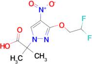 2-[3-(2,2-difluoroethoxy)-4-nitro-1H-pyrazol-1-yl]-2-methylpropanoic acid