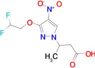 3-[3-(2,2-difluoroethoxy)-4-nitro-1H-pyrazol-1-yl]butanoic acid