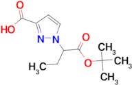 1-[1-(tert-butoxycarbonyl)propyl]-1H-pyrazole-3-carboxylic acid