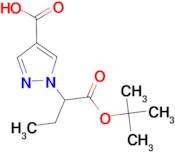 1-[1-(tert-butoxycarbonyl)propyl]-1H-pyrazole-4-carboxylic acid