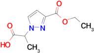 2-[3-(ethoxycarbonyl)-1H-pyrazol-1-yl]propanoic acid