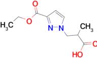 3-[3-(ethoxycarbonyl)-1H-pyrazol-1-yl]-2-methylpropanoic acid