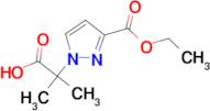 2-[3-(ethoxycarbonyl)-1H-pyrazol-1-yl]-2-methylpropanoic acid