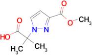 2-[3-(methoxycarbonyl)-1H-pyrazol-1-yl]-2-methylpropanoic acid