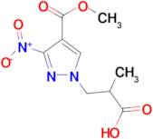 3-[4-(methoxycarbonyl)-3-nitro-1H-pyrazol-1-yl]-2-methylpropanoic acid