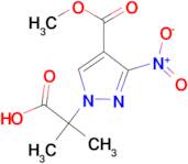 2-[4-(methoxycarbonyl)-3-nitro-1H-pyrazol-1-yl]-2-methylpropanoic acid