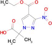 2-[4-(ethoxycarbonyl)-3-nitro-1H-pyrazol-1-yl]-2-methylpropanoic acid