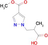 3-[4-(methoxycarbonyl)-1H-pyrazol-1-yl]-2-methylpropanoic acid