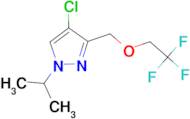 4-chloro-1-isopropyl-3-[(2,2,2-trifluoroethoxy)methyl]-1H-pyrazole