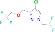 4-chloro-1-(2,2-difluoroethyl)-3-[(2,2,2-trifluoroethoxy)methyl]-1H-pyrazole