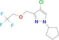 4-chloro-1-cyclopentyl-3-[(2,2,2-trifluoroethoxy)methyl]-1H-pyrazole