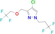 4-chloro-3-[(2,2,2-trifluoroethoxy)methyl]-1-(3,3,3-trifluoropropyl)-1H-pyrazole