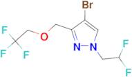 4-bromo-1-(2,2-difluoroethyl)-3-[(2,2,2-trifluoroethoxy)methyl]-1H-pyrazole