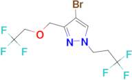 4-bromo-3-[(2,2,2-trifluoroethoxy)methyl]-1-(3,3,3-trifluoropropyl)-1H-pyrazole