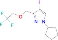 1-cyclopentyl-4-iodo-3-[(2,2,2-trifluoroethoxy)methyl]-1H-pyrazole