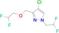 4-chloro-3-[(2,2-difluoroethoxy)methyl]-1-(2,2-difluoroethyl)-1H-pyrazole