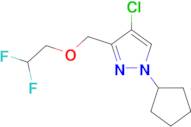 4-chloro-1-cyclopentyl-3-[(2,2-difluoroethoxy)methyl]-1H-pyrazole