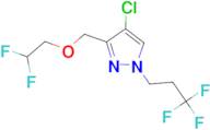 4-chloro-3-[(2,2-difluoroethoxy)methyl]-1-(3,3,3-trifluoropropyl)-1H-pyrazole