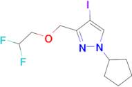 1-cyclopentyl-3-[(2,2-difluoroethoxy)methyl]-4-iodo-1H-pyrazole