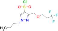 1-butyl-3-[(3,3,3-trifluoropropoxy)methyl]-1H-pyrazole-4-sulfonyl chloride