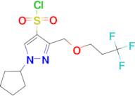 1-cyclopentyl-3-[(3,3,3-trifluoropropoxy)methyl]-1H-pyrazole-4-sulfonyl chloride