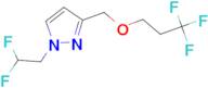 1-(2,2-difluoroethyl)-3-[(3,3,3-trifluoropropoxy)methyl]-1H-pyrazole