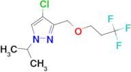 4-chloro-1-isopropyl-3-[(3,3,3-trifluoropropoxy)methyl]-1H-pyrazole