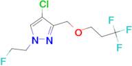 4-chloro-1-(2-fluoroethyl)-3-[(3,3,3-trifluoropropoxy)methyl]-1H-pyrazole