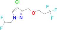 4-chloro-1-(2,2-difluoroethyl)-3-[(3,3,3-trifluoropropoxy)methyl]-1H-pyrazole