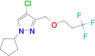 4-chloro-1-cyclopentyl-3-[(3,3,3-trifluoropropoxy)methyl]-1H-pyrazole