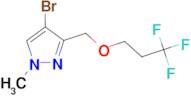 4-bromo-1-methyl-3-[(3,3,3-trifluoropropoxy)methyl]-1H-pyrazole