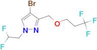 4-bromo-1-(2,2-difluoroethyl)-3-[(3,3,3-trifluoropropoxy)methyl]-1H-pyrazole