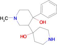 3-(4-hydroxypiperidin-4-yl)-1-methyl-4- phenylpiperidin-4-ol