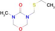 3-[(ethylsulfanyl)methyl]-5-methyl-1,3,5- oxadiazinan-4-one