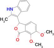 6,7-dimethoxy-3-(2-methyl-1H-indol-3-yl)-1,3- dihydro-2-benzofuran-1-one