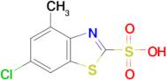 6-chloro-4-methyl-1,3-benzothiazole-2-sulfonic acid