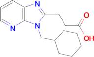 3-[3-(cyclohexylmethyl)-3H-imidazo[4,5-b]pyridin-2- yl]propanoic acid